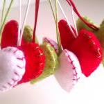 Hearts Christmas Decoration - Set Of 6 -..